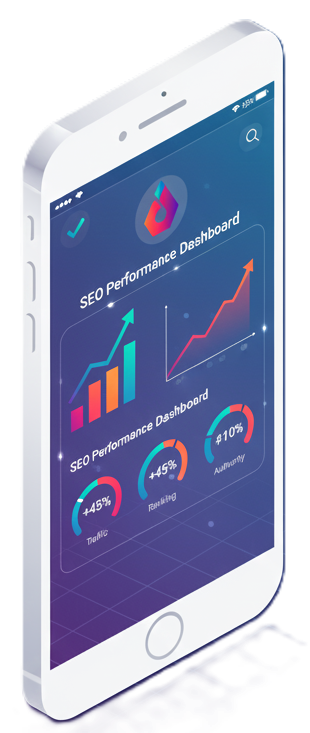 SEO Audit Dashboard showing website performance metrics