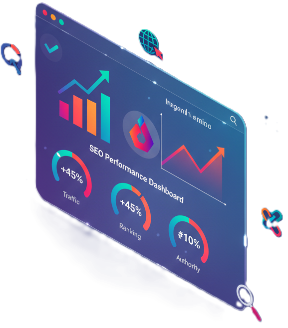 SEO Audit Dashboard showing website performance metrics